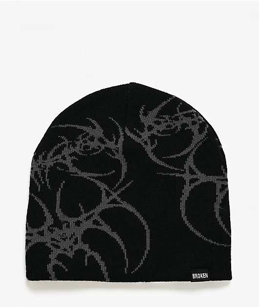 Broken Promises Bludgeon Black Skully Beanie