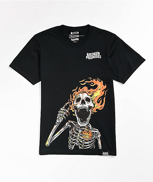 Broken Promises Boys Pyromaniac Black T-Shirt