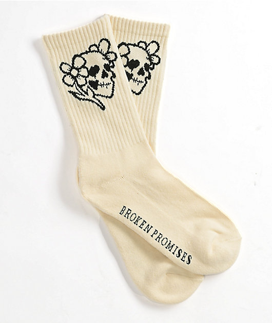 Broken Promises Brain Fog Cream Crew Socks