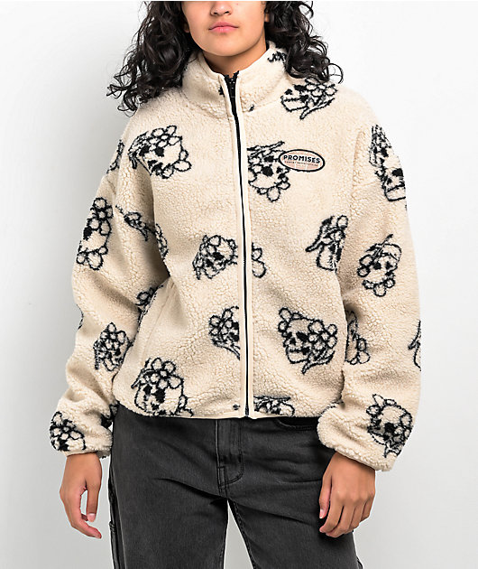 Broken Promises Brain Fog Natural Fleece Jacket | Zumiez