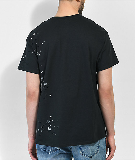 Broken Promises Brain Power Splatter camiseta negra
