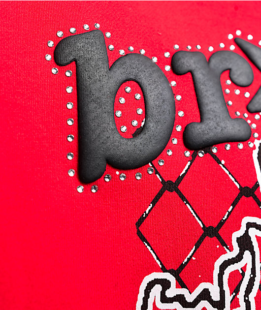 Broken Promises Breakthrough Red Rhinestone Hoodie