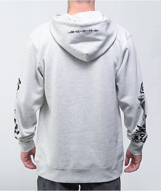Broken Promises Bye My Love Heather Grey Hoodie