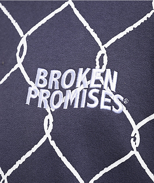 Broken Promises Chain Link Grey Hoodie