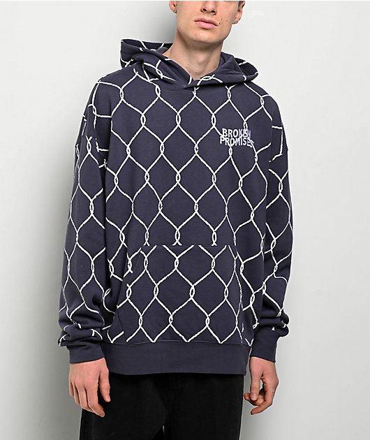 Broken Promises Chain Link Grey Hoodie | Zumiez