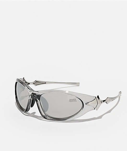 Broken Promises Chromebone Silver & Grey Sunglasses