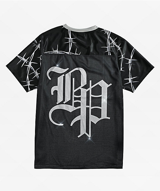 Broken Promises Chromeface Black Mesh Jersey | Zumiez