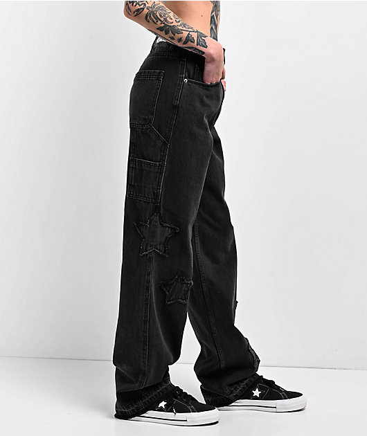 Y's gimmick denim pants✩ Jack-David-H-Y-Women-s-