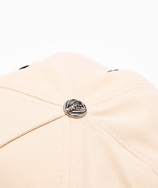 Broken Promises Crave Cream & Black Snapback Hat