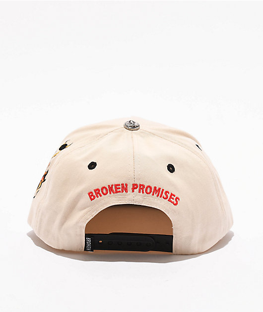 Broken Promises Crave Cream & Black Snapback Hat