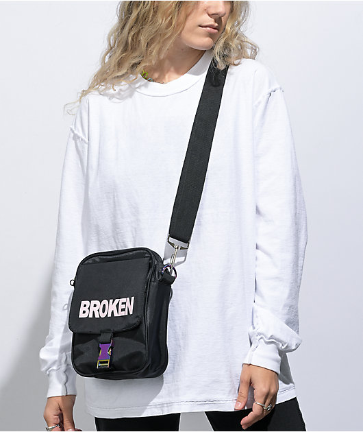 Broken Promises Crosshairs Black Shoulder Bag