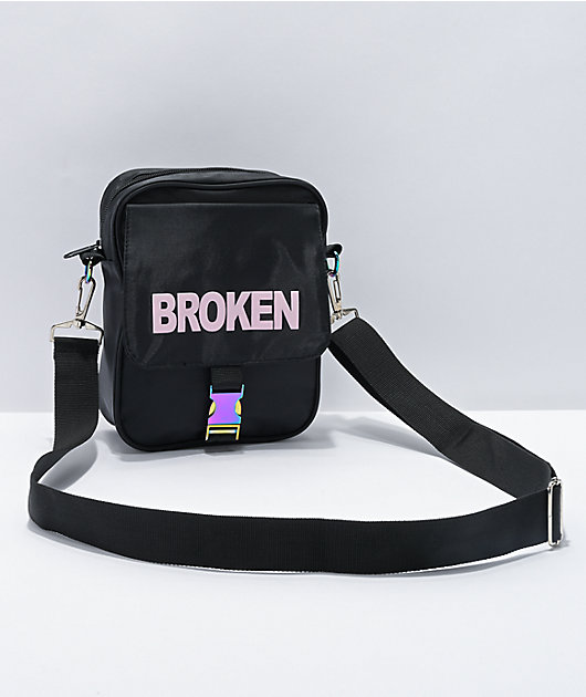 Broken Promises Crosshairs Black Shoulder Bag