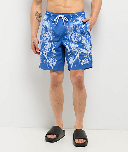 Broken Promises Cruel Summer Blue Board Shorts | Zumiez