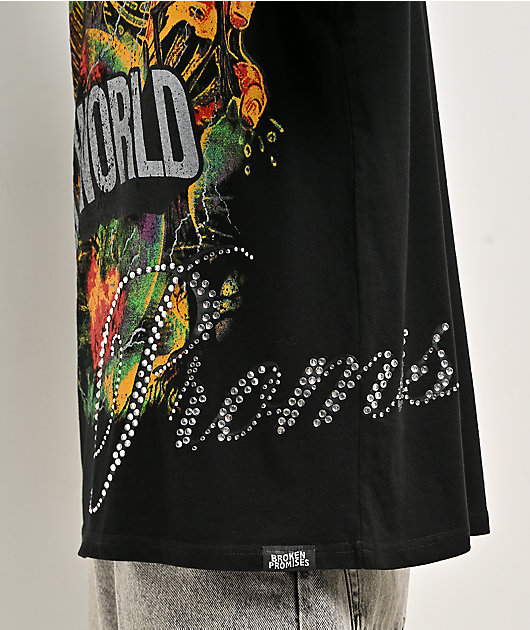 Broken Promises Cruel World Black T-Shirt