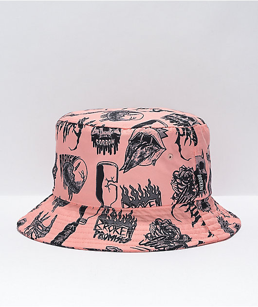 Broken Promises Crush Pink Bucket Hat