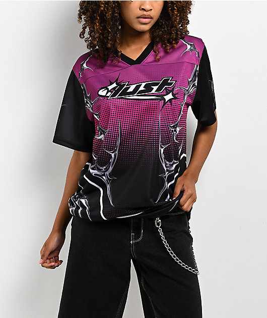 Broken Promises Cyber Lust Purple & Black Oversized Jersey