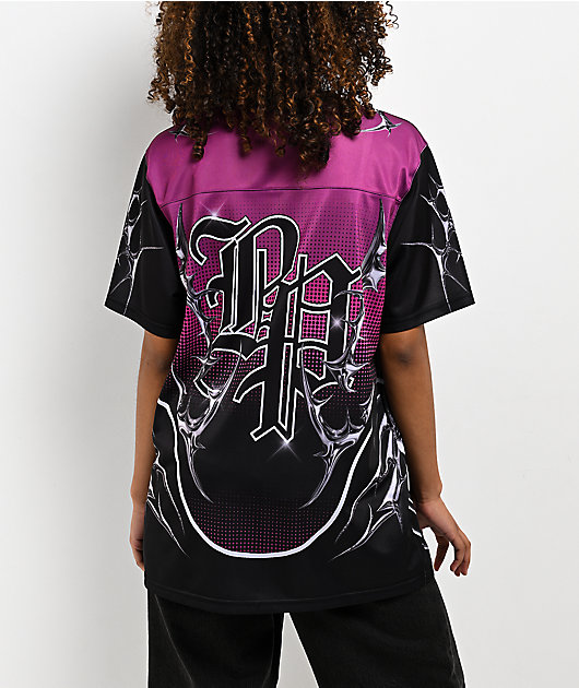 Broken Promises Cyber Lust Purple & Black Oversized Jersey