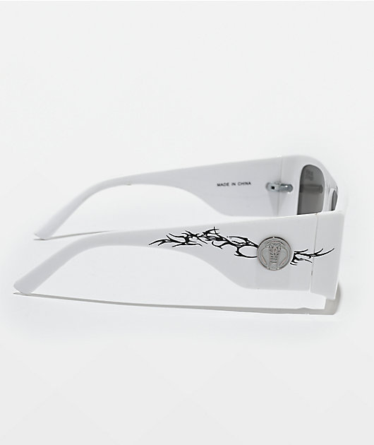 Broken Promises Cyber White Sunglasses