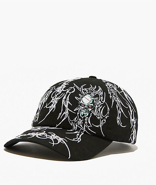Broken Promises CyberSig Black Strapback Hat | Zumiez