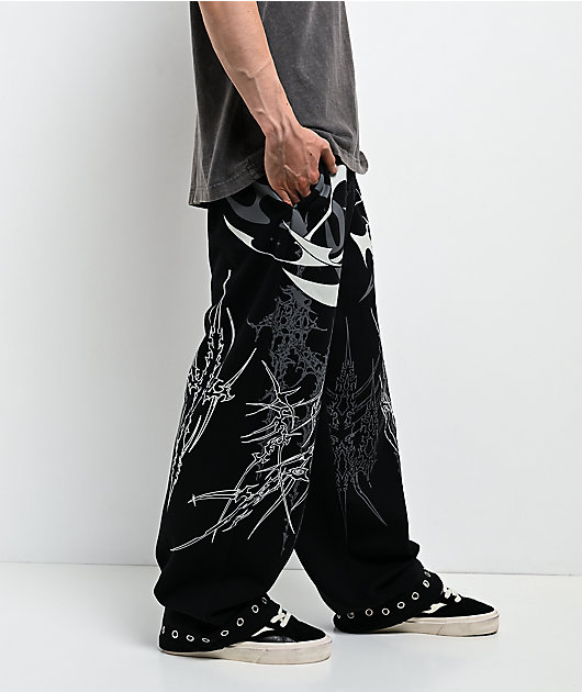 Broken Promises Cybercore Black Sweatpants