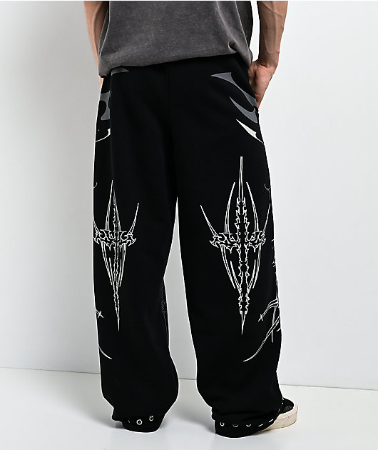 Broken Promises Cybercore Black Sweatpants