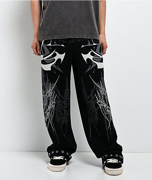 Broken Promises Cybercore Black Sweatpants