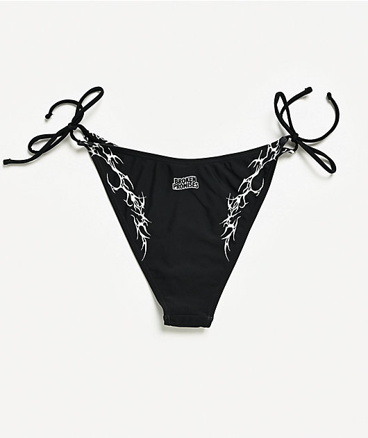 Broken Promises Cybersigilism High Leg Bikini Bottom