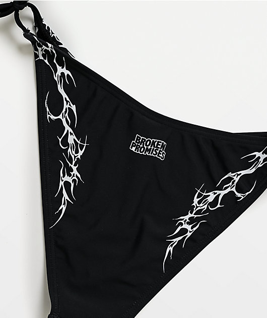 Broken Promises Cybersigilism High Leg Bikini Bottom