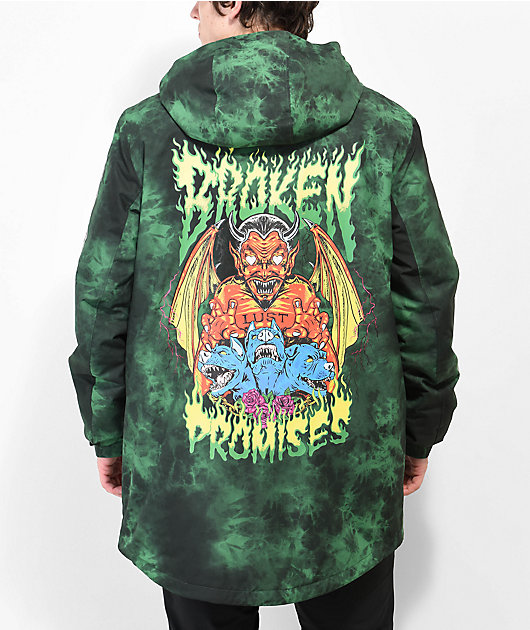 Broken Promises Dark Rider Men's Green & Black Tie Dye 10K