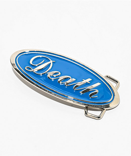 Broken Promises Death Blue Belt Buckle | Zumiez