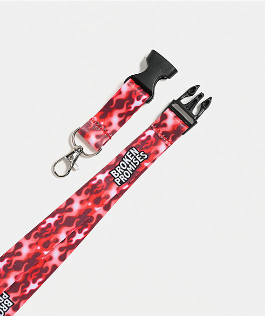 Broken Promises Depths Red Lanyard