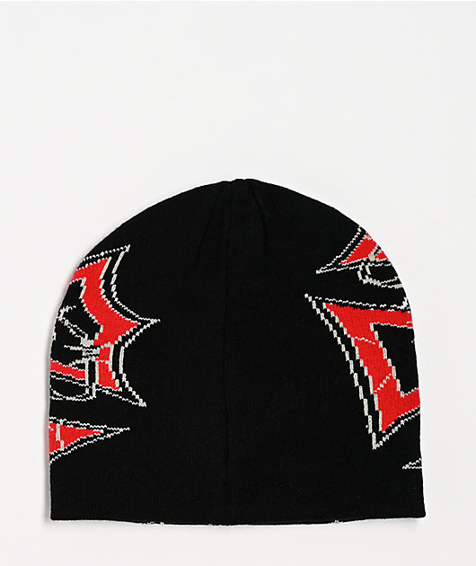 Broken Promises Devils Den Black Skully Beanie | Zumiez