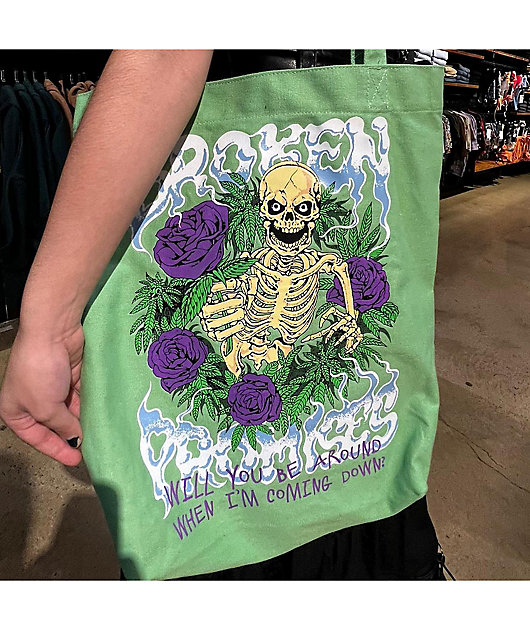 Broken Promises Downer Green Tote Bag