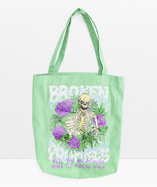 Broken Promises Downer Green Tote Bag