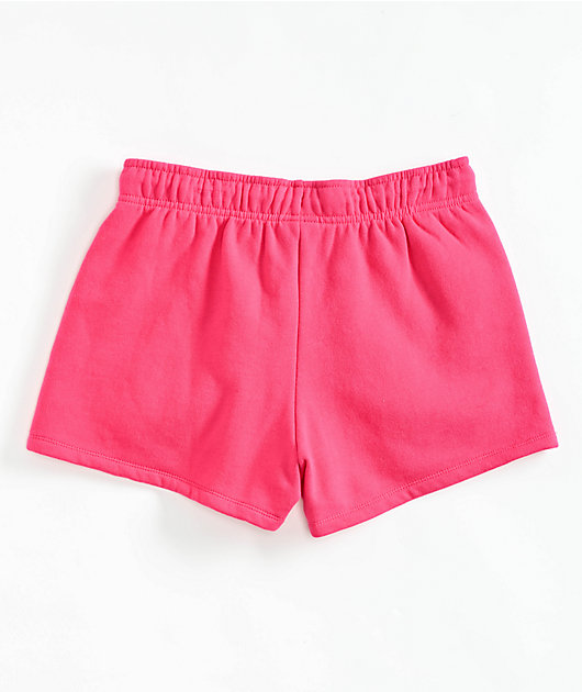 Broken Promises Faceless Pink Rhinestone Sweat Shorts | Zumiez