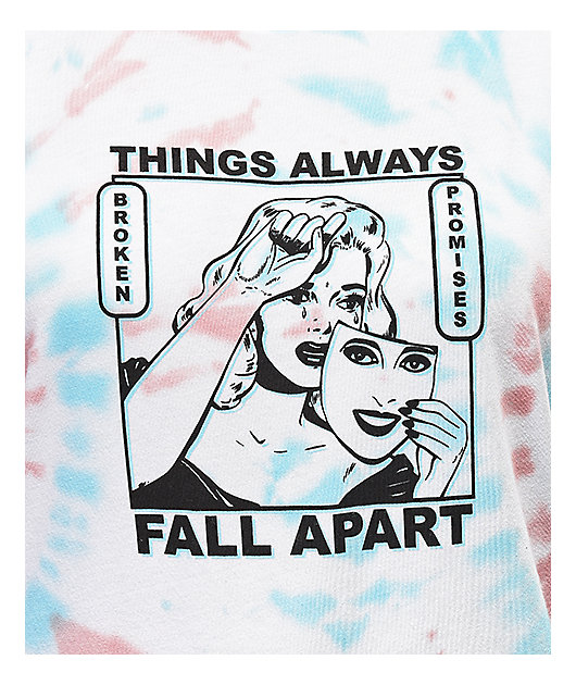 Broken Promises Fall Apart Tie Dye T-Shirt
