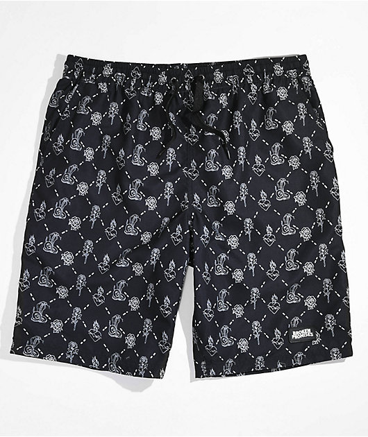 Broken Promises Fortunate Black Board Shorts