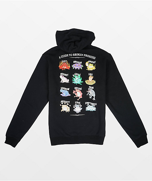 Broken Promises Frog Guide Black Hoodie Zumiez