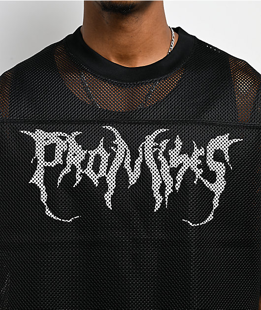 Broken Promises Graveyard Black Crop Football Jersey