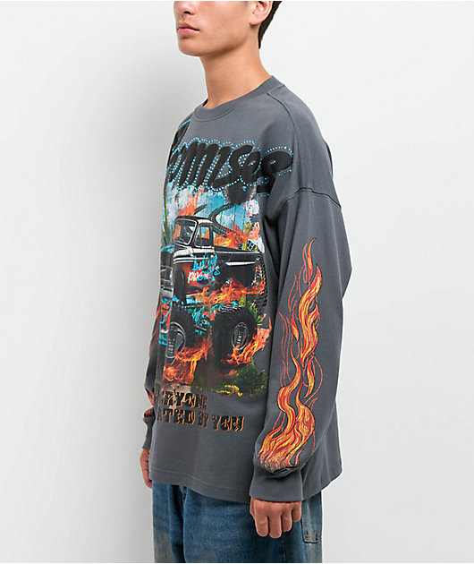 Broken Promises Hated By You Grey Long Sleeve T-Shirt