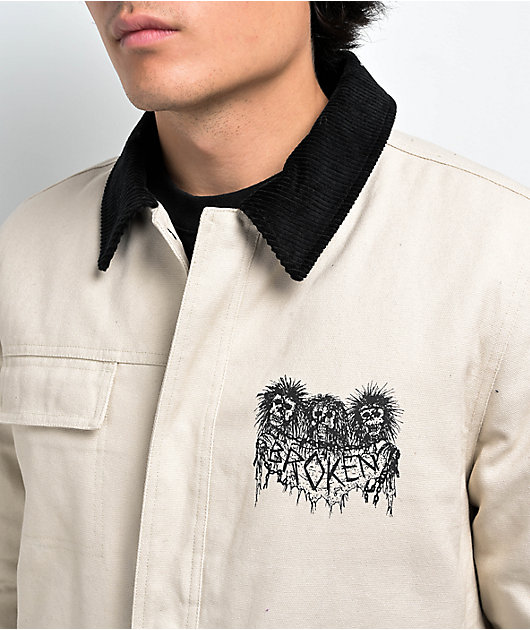 Broken Promises Holding On Natural Trucker Jacket | Zumiez