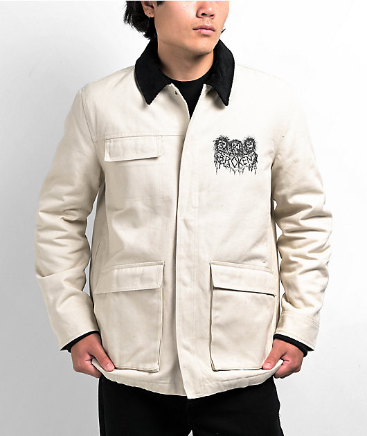 Broken Promises Holding On Natural Trucker Jacket | Zumiez