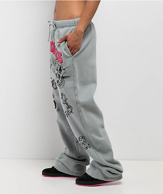 グレー PELLICULE 新品stone-deco sweat pants Amazon.com: PacSun Women's 1980 Sweatpants - Gray Size Large
