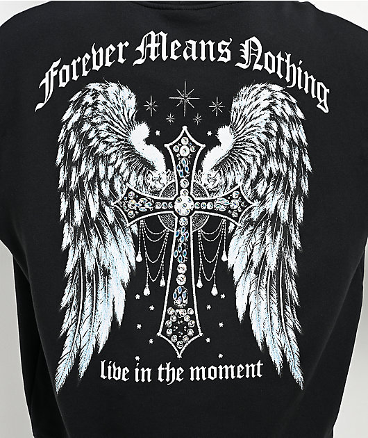Broken Promises In The Moment Black Hoodie