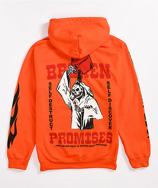 zumiez orange hoodie