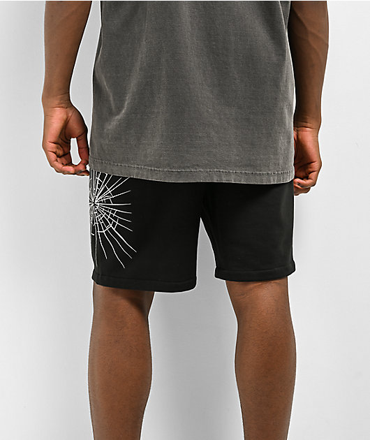 Broken Promises LSD Reaper Black Sweat Shorts | Zumiez