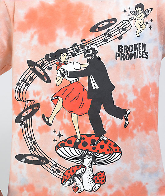 Broken Promises Last Dance Camiseta de manga larga con efecto tie dye