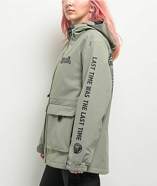 Broken Promises Last Time Grey Snowboard Jacket | Zumiez