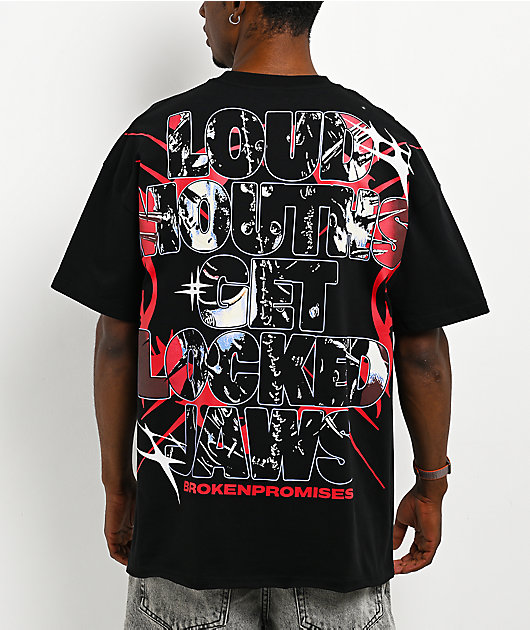 Broken Promises Locked Jaws Black T-Shirt