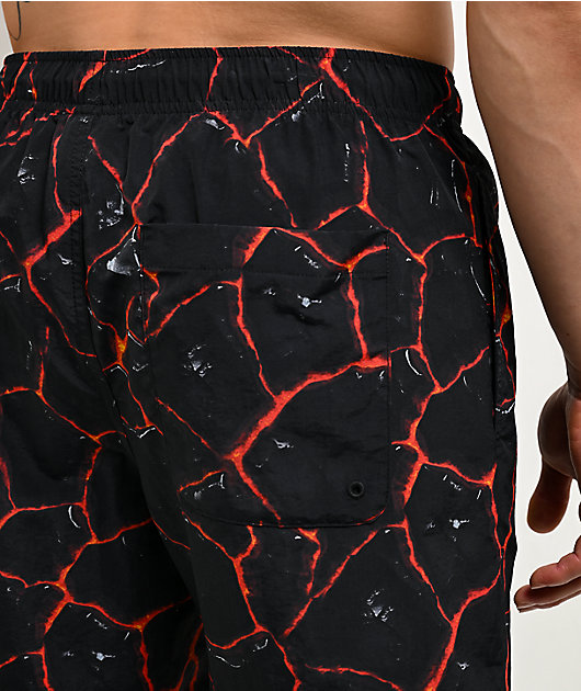 Broken Promises Magma Black Board Shorts